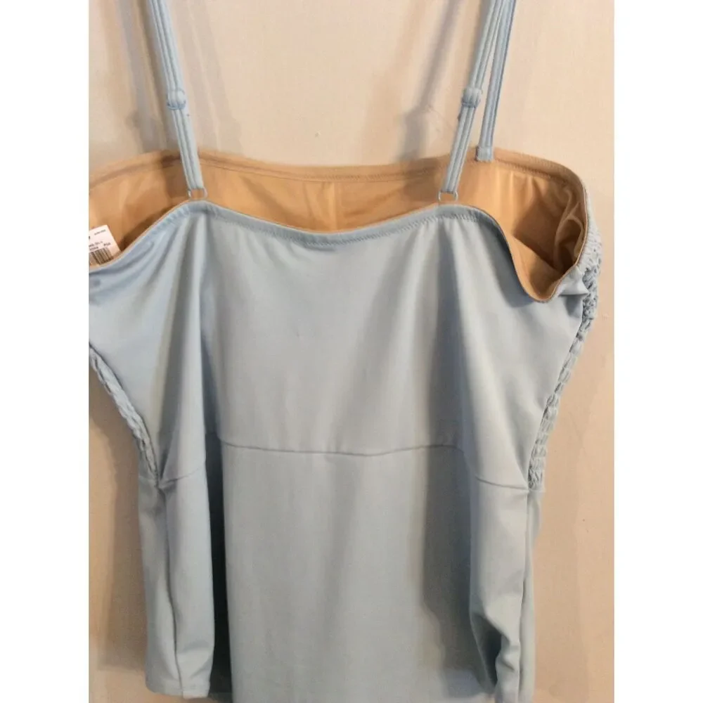 New NWT Baby Blue One Piece Swimsuit wear XL Womens Old Navy